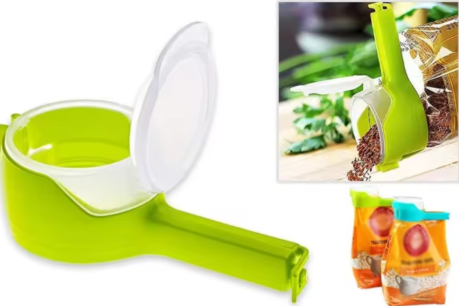 Clips de bolsa para almacenamiento de alimentos